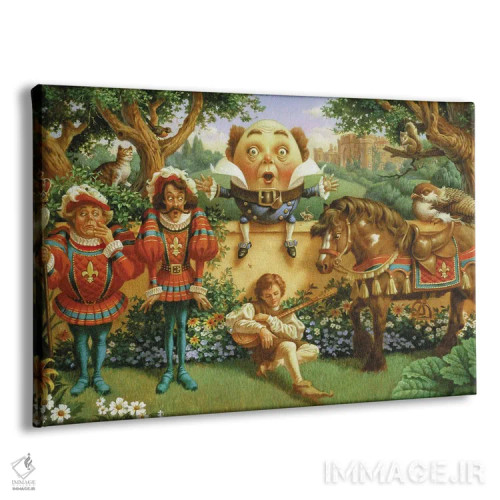 تابلو هامپتی دامپتی و دوستان (شخصیت کودکان) اثر کربرت گوتیه - نمای پرسپکتیو محصول