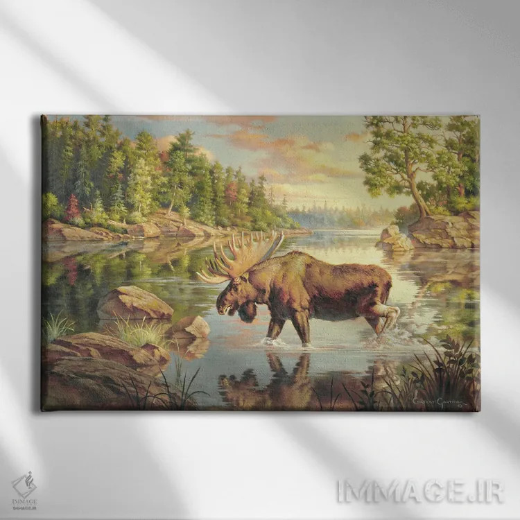 تابلو پادشاه شمال اثر کربرت گوتیه - نمای روبهرو روی دیوار