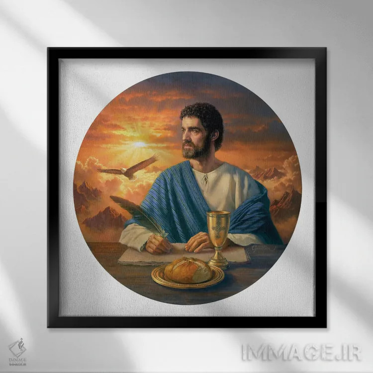 تابلو سن جان (Saint John) اثر کربرت گوتیه - نمای قابدار مشکی