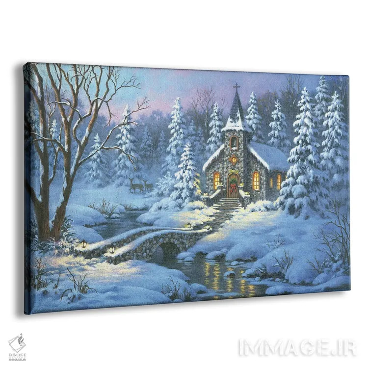 تابلو غروب شب کریسمس اثر کربرت گوتیه - نمای پرسپکتیو محصول