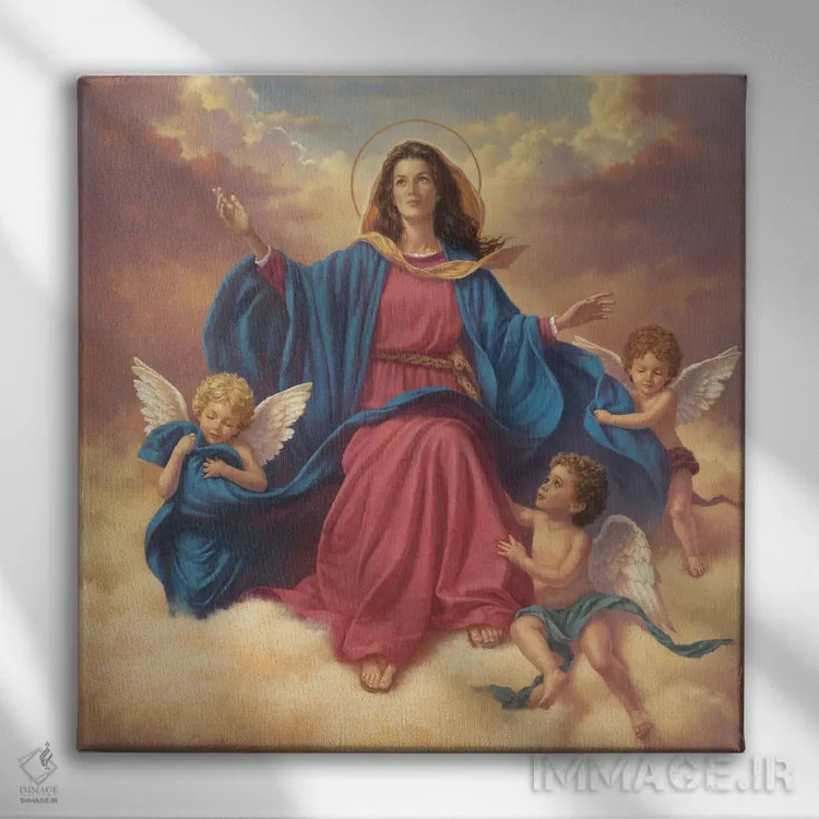 تابلو عروج (Assumption) اثر کربرت گوتیه - نمای روبهرو روی دیوار