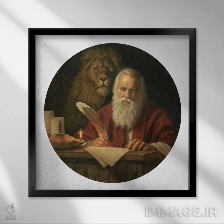 تابلو سن مارک (Saint Mark) اثر کربرت گوتیه - نمای قابدار مشکی