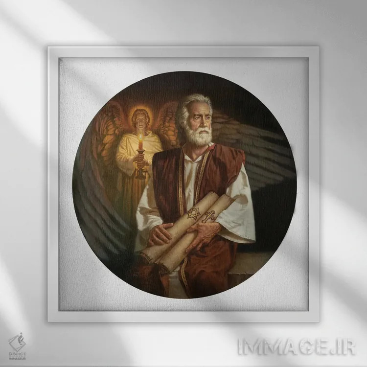 تابلو سن متیو (Saint Mathew) اثر کربرت گوتیه - نمای قابدار سفید