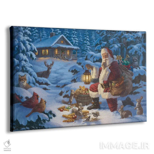 تابلو بابانوئل جنگلی اثر کربرت گوتیه - نمای پرسپکتیو محصول