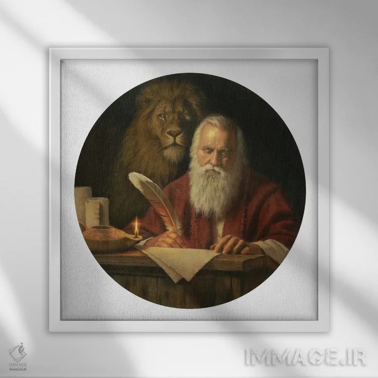 تابلو سن مارک (Saint Mark) اثر کربرت گوتیه - نمای قابدار سفید