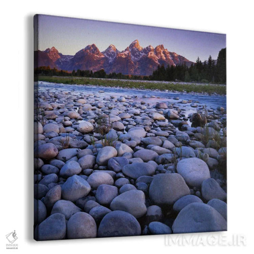 تابلو رشتهکوه تتون از رود اسنیک، پارک ملی گرند تتون، وایومینگ، آمریکا اثر چارلز گرچ - نمای پرسپکتیو محصول