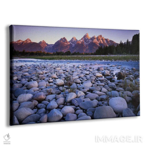 تابلو رشتهکوه تتون از ساحل رود اسنیک، پارک ملی گرند تتون، وایومینگ، آمریکا اثر چارلز گرچ - نمای پرسپکتیو محصول