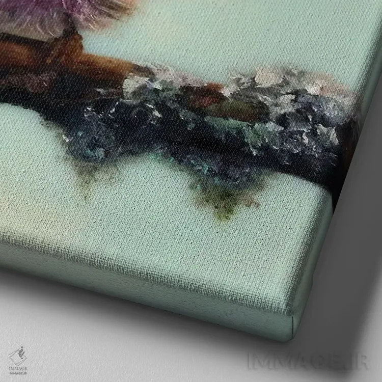 تابلو ماویس (نام شخص) اثر کری گولر - نمای نزدیک بافت بوم