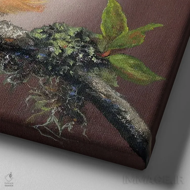 تابلو اسپایک (نام یا به معنای میخ) اثر کری گولر - نمای نزدیک بافت بوم