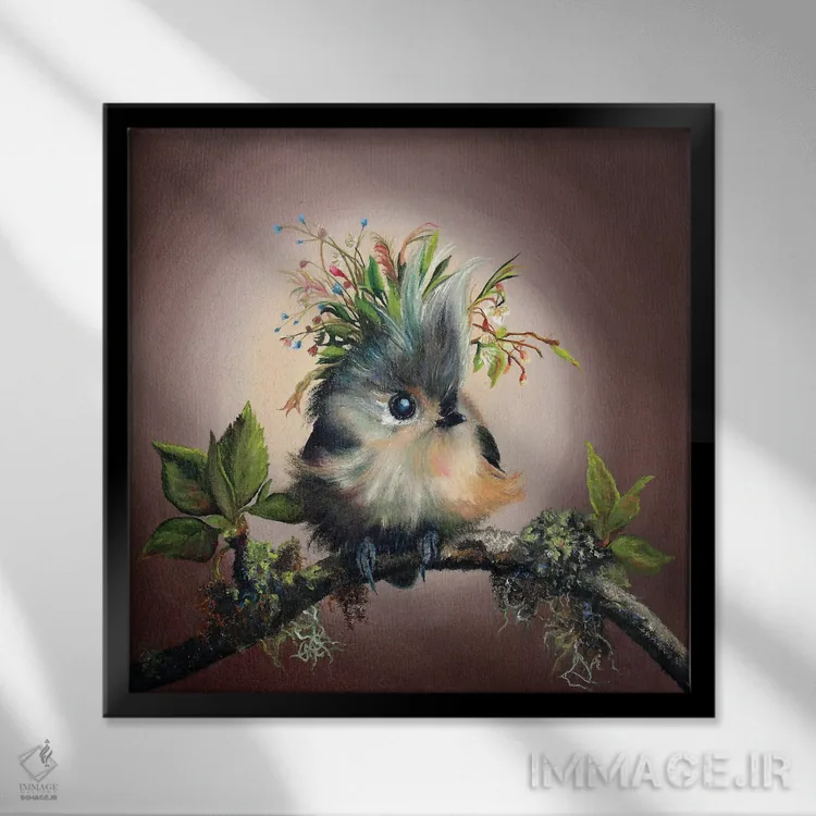 تابلو اسپایک (نام یا به معنای میخ) اثر کری گولر - نمای قابدار مشکی