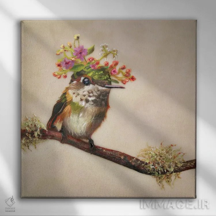 تابلو ایووِن (نام شخص) اثر کری گولر - نمای روبهرو روی دیوار