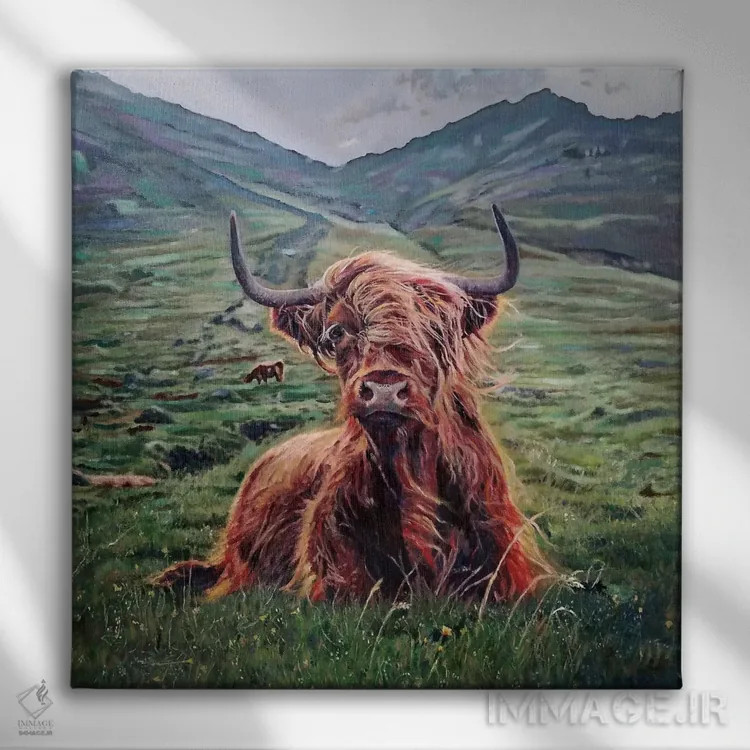 تابلو فابیو (نام شخص) اثر کری گولر - نمای روبهرو روی دیوار