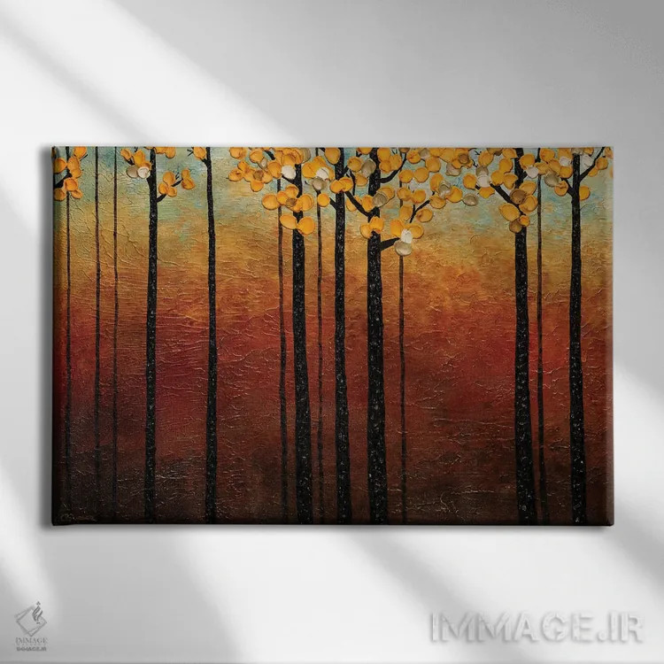 تابلو آرامش اثر کارمن گودز - نمای روبهرو روی دیوار