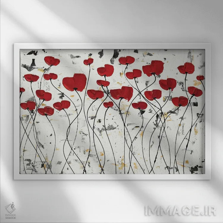 تابلو باغ امید اثر کارمن گودز - نمای قابدار سفید