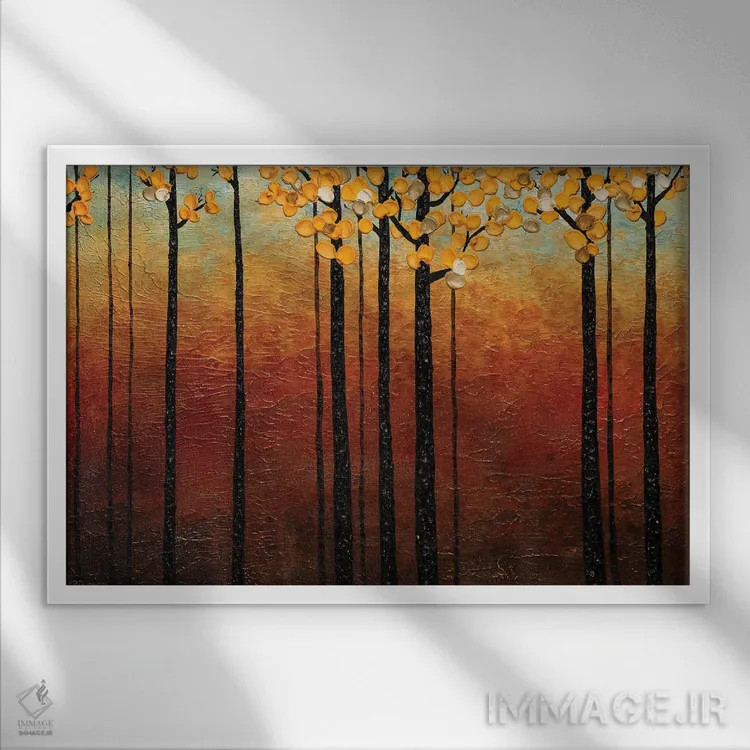 تابلو آرامش اثر کارمن گودز - نمای قابدار سفید