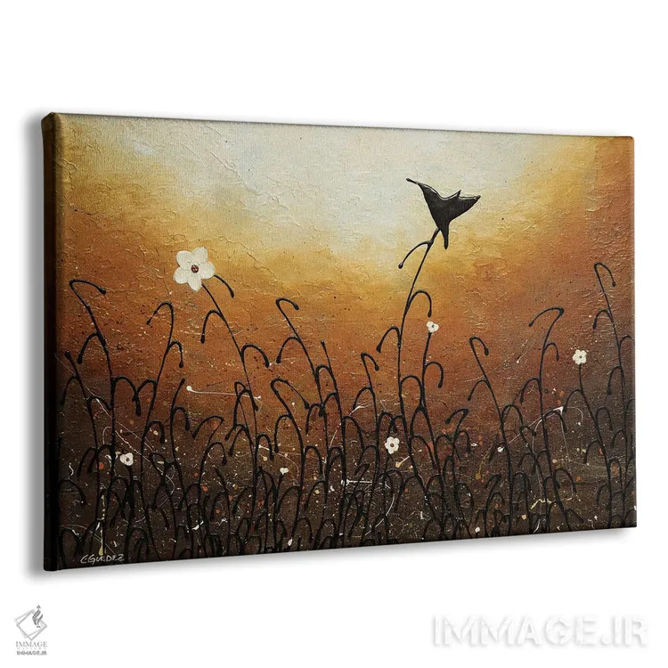 تابلو زیر لب آهنگ خواندن اثر کارمن گودز - نمای پرسپکتیو محصول