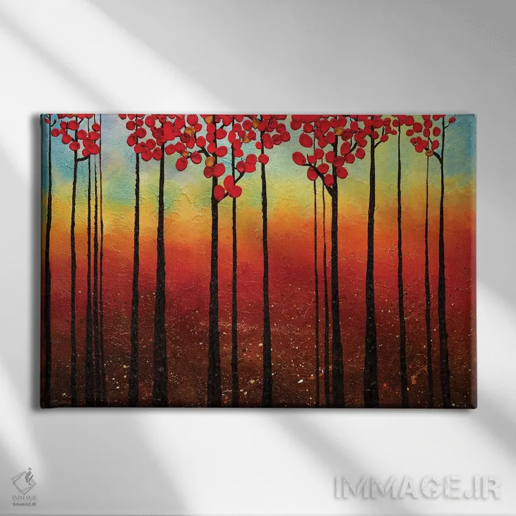 تابلو بهار پیش رو اثر کارمن گودز - نمای روبهرو روی دیوار