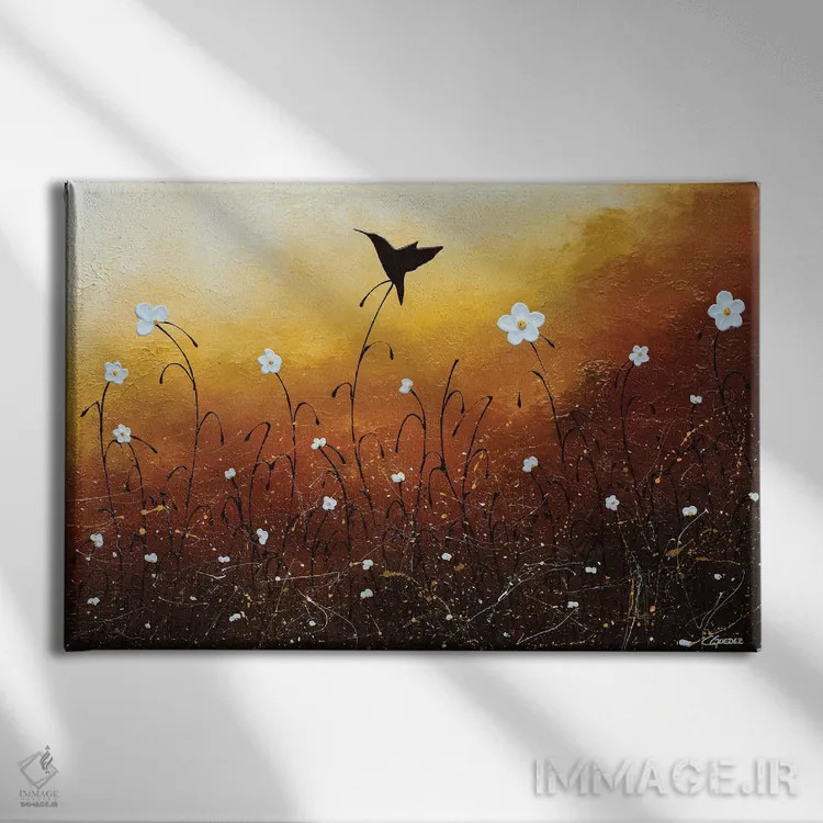 تابلو گنجینهٔ کوچک اثر کارمن گودز - نمای روبهرو روی دیوار