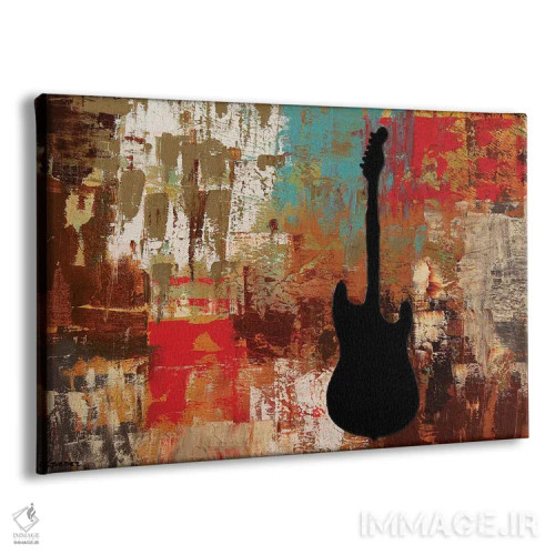 تابلو تکنوازی گیتار اثر کارمن گودز - نمای پرسپکتیو محصول