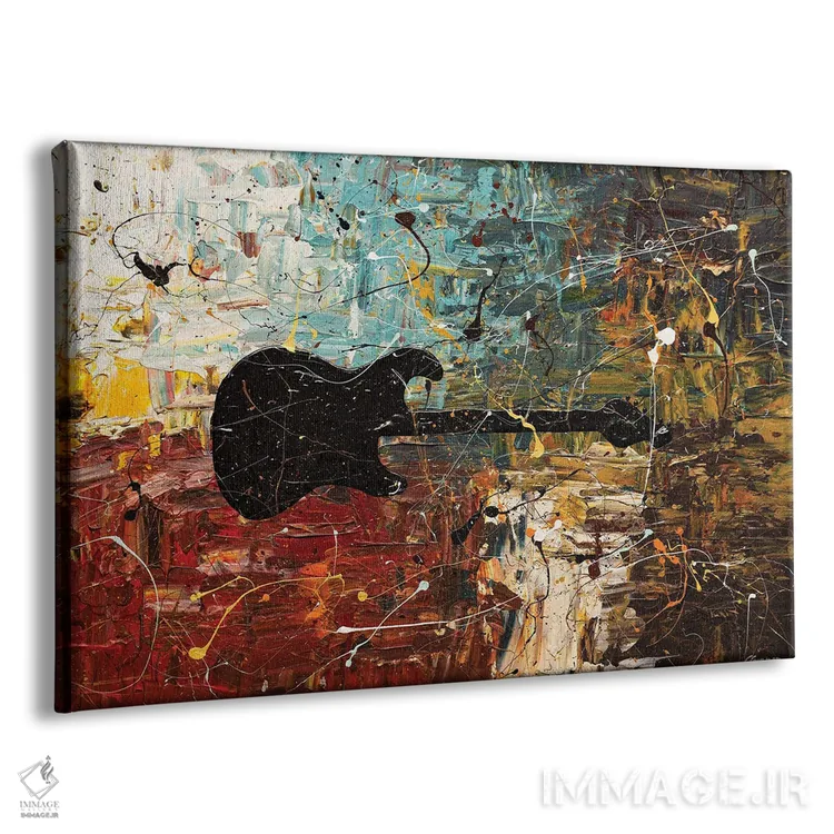 تابلو داستان گیتار اثر کارمن گودز - نمای پرسپکتیو محصول