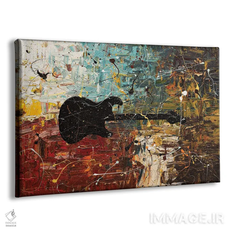 تابلو داستان گیتار اثر کارمن گودز - نمای پرسپکتیو محصول