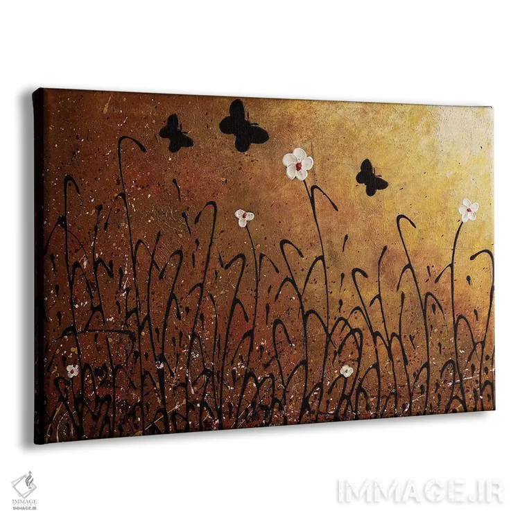 تابلو منظرهٔ پروانهها اثر کارمن گودز - نمای پرسپکتیو محصول