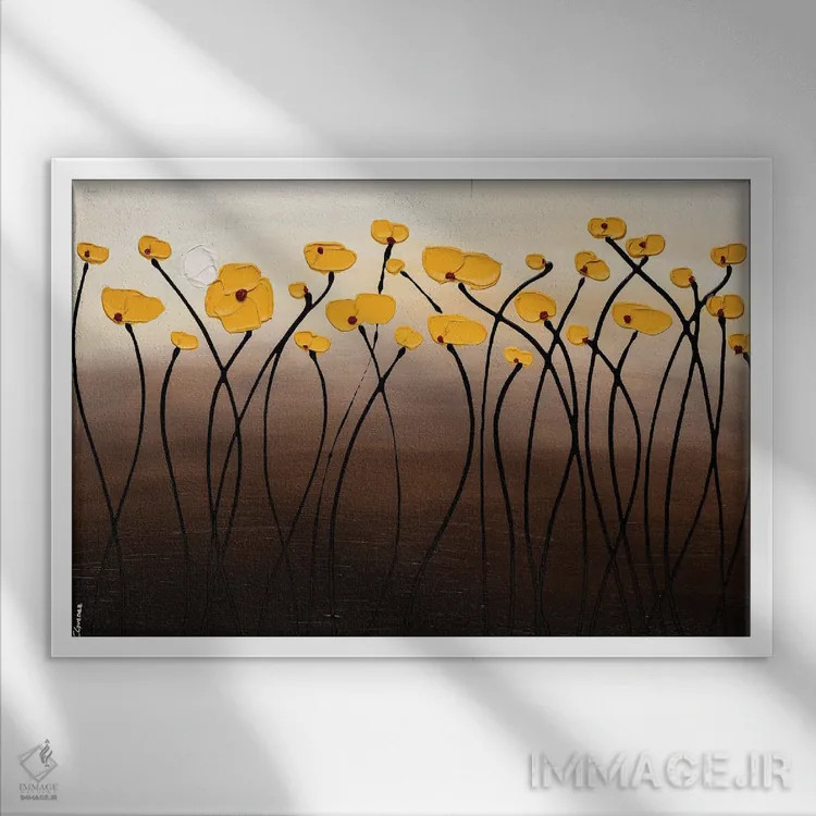 تابلو شور ماه کامل اثر کارمن گودز - نمای قابدار سفید