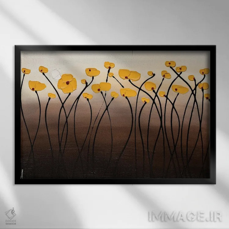 تابلو شور ماه کامل اثر کارمن گودز - نمای قابدار مشکی