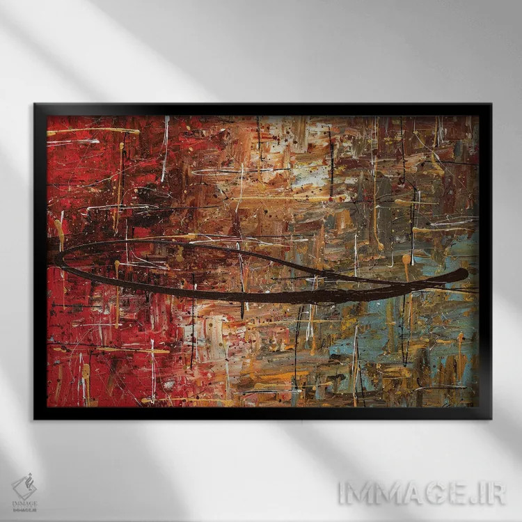 تابلو پاییز اثر کارمن گودز - نمای قابدار مشکی