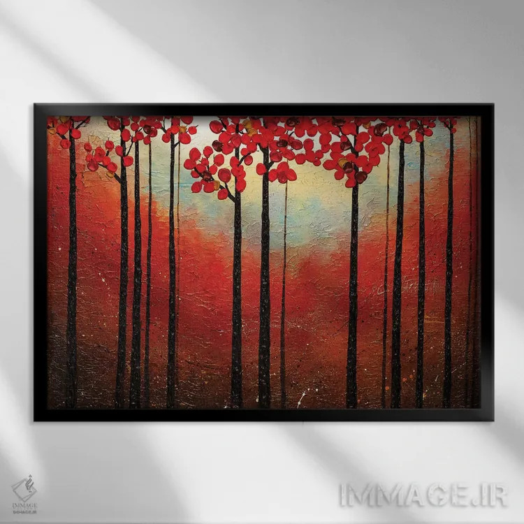 تابلو عطر دشت اثر کارمن گودز - نمای قابدار مشکی