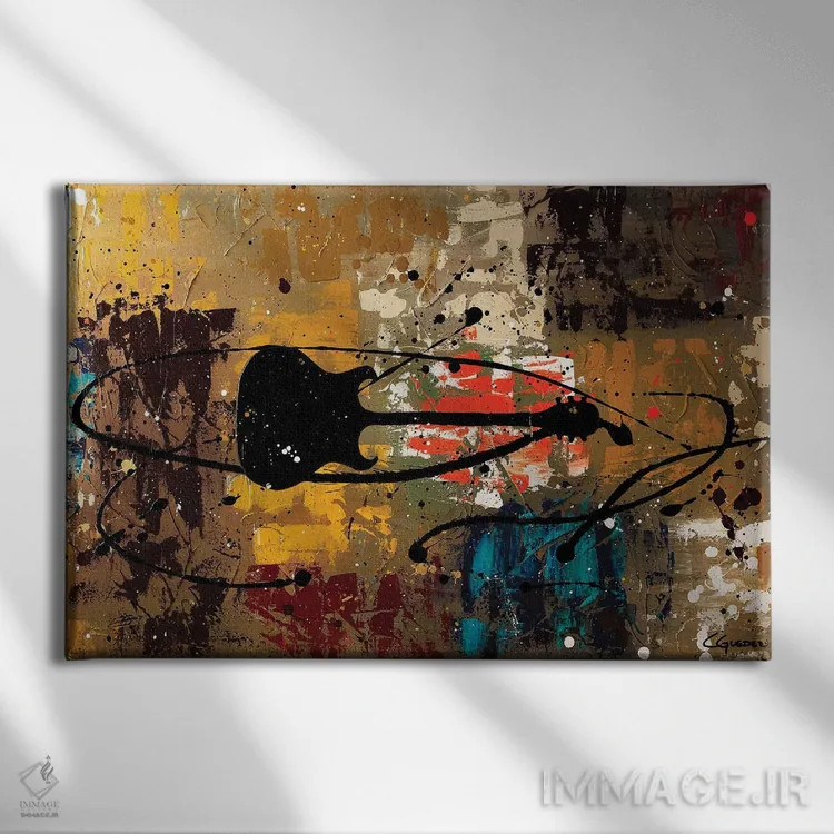 تابلو ستارهٔ راک باش اثر کارمن گودز - نمای روبهرو روی دیوار