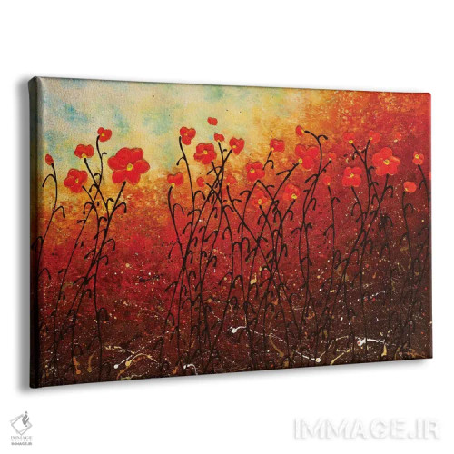 تابلو گلهای شکوفا اثر کارمن گودز - نمای پرسپکتیو محصول