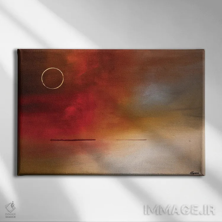 تابلو کسوف اثر کارمن گودز - نمای روبهرو روی دیوار