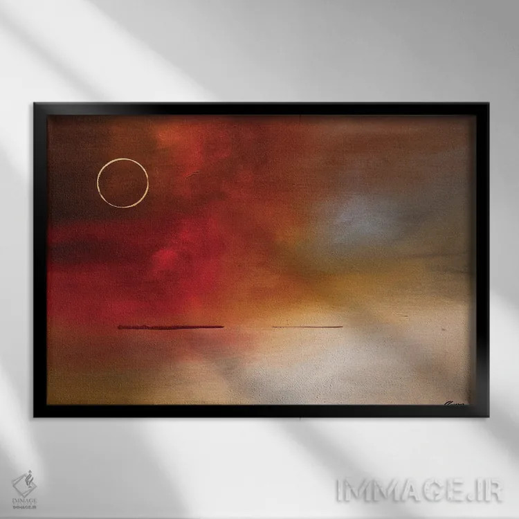 تابلو کسوف اثر کارمن گودز - نمای قابدار مشکی