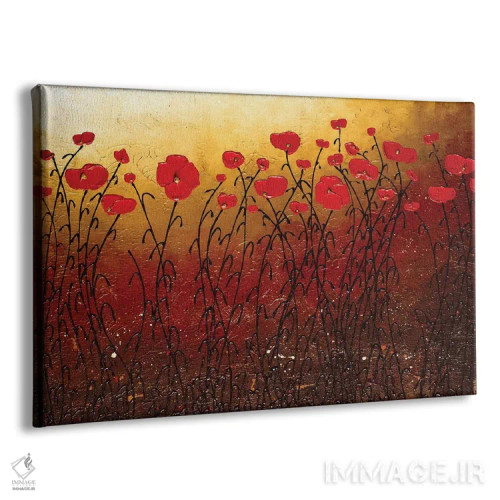 تابلو دشت گلدار اثر کارمن گودز - نمای پرسپکتیو محصول