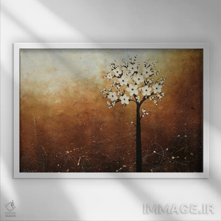 تابلو امید در افق اثر کارمن گودز - نمای قابدار سفید