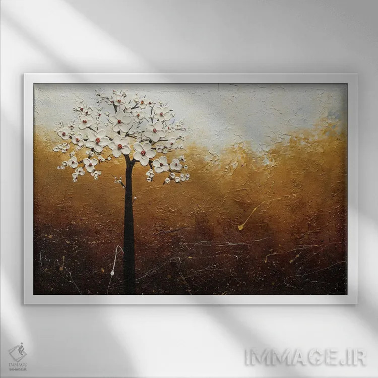 تابلو مانند بره وارد شدن (اصطلاح) اثر کارمن گودز - نمای قابدار سفید