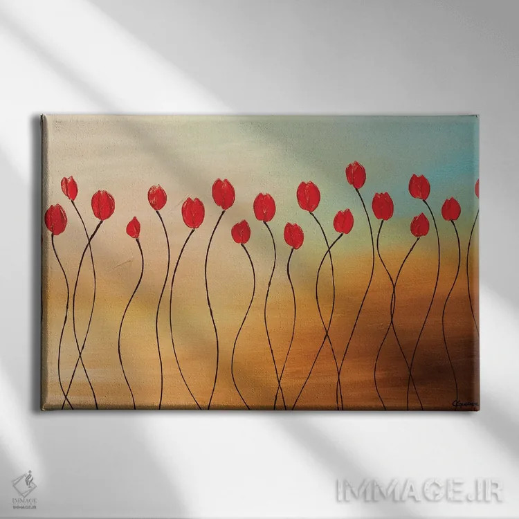 تابلو درخششهای صبحگاهی اثر کارمن گودز - نمای روبهرو روی دیوار