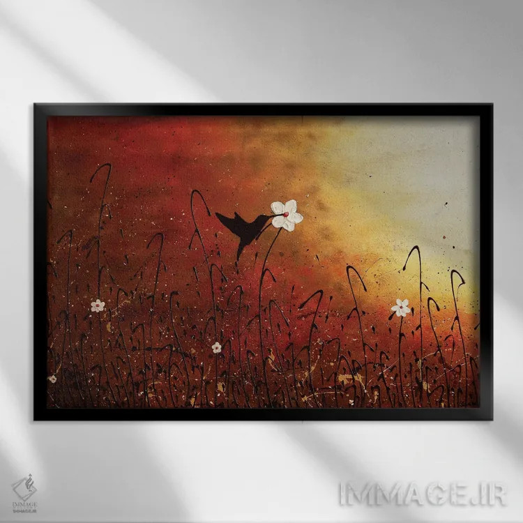 تابلو شهد شیرین اثر کارمن گودز - نمای قابدار مشکی