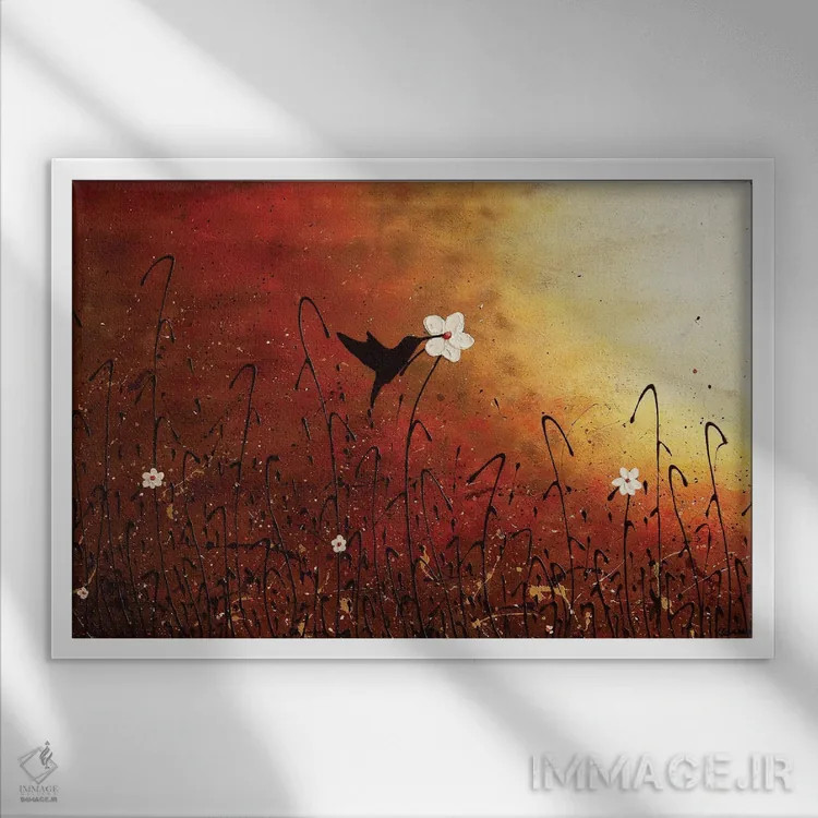 تابلو شهد شیرین اثر کارمن گودز - نمای قابدار سفید