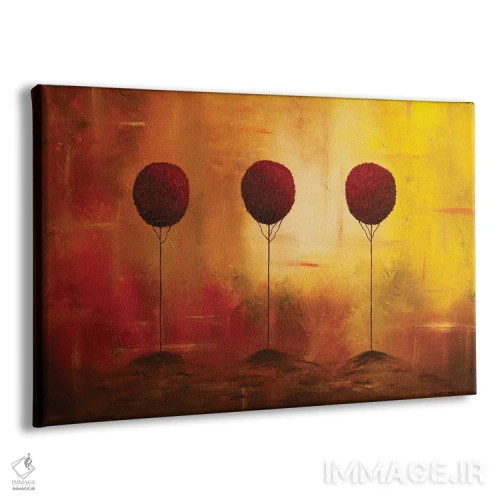 تابلو سه نفر تنها اما با هم اثر کارمن گودز - نمای پرسپکتیو محصول