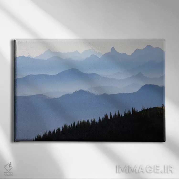 تابلو Cascade Range, Mount Rainier National Park, Washington, USA,منظره کوهستان مهآلود I، رشتهکوه کسکید، پارک ملی کوه رینیر، ایالت واشنگتن، آمریکا اثر کن آرچر - نمای روبهرو روی دیوار