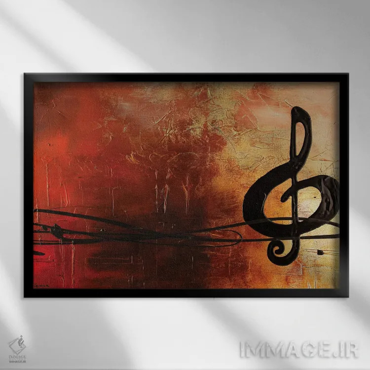 تابلو مکث اثر کارمن گودز - نمای قابدار مشکی