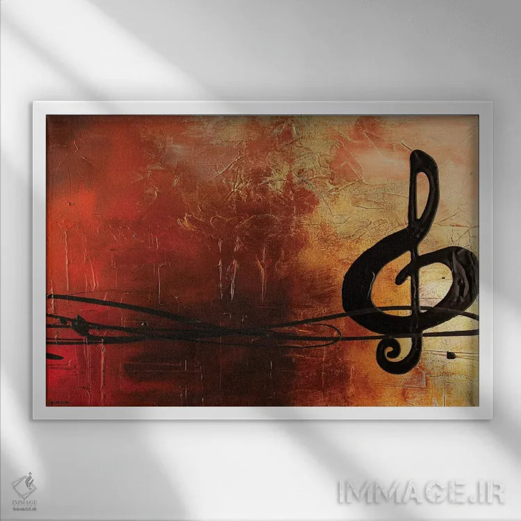 تابلو مکث اثر کارمن گودز - نمای قابدار سفید