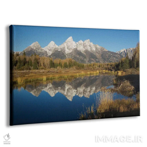 تابلو بازتاب گرند تتونز در حوضچه سگآبی اثر کن آرچر - نمای پرسپکتیو محصول