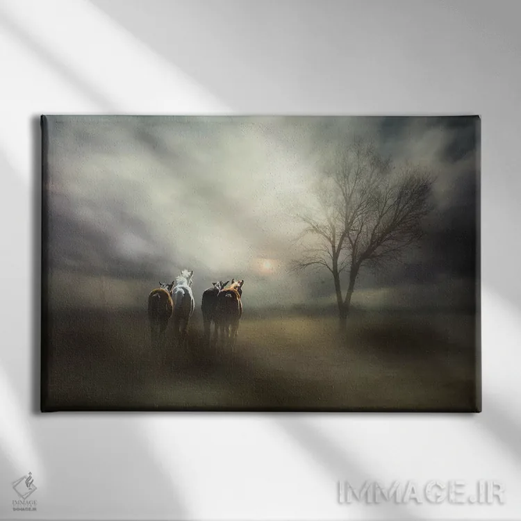 تابلو So We'Ll Follow The Sun...,چون شاید فردا باران بیاید، پس دنبال خورشید میرویم... اثر چارلاین گربر - نمای روبهرو روی دیوار