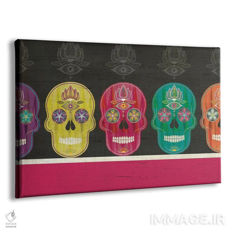 تابلو جمجمهها اثر چایا شرادر - نمای پرسپکتیو محصول