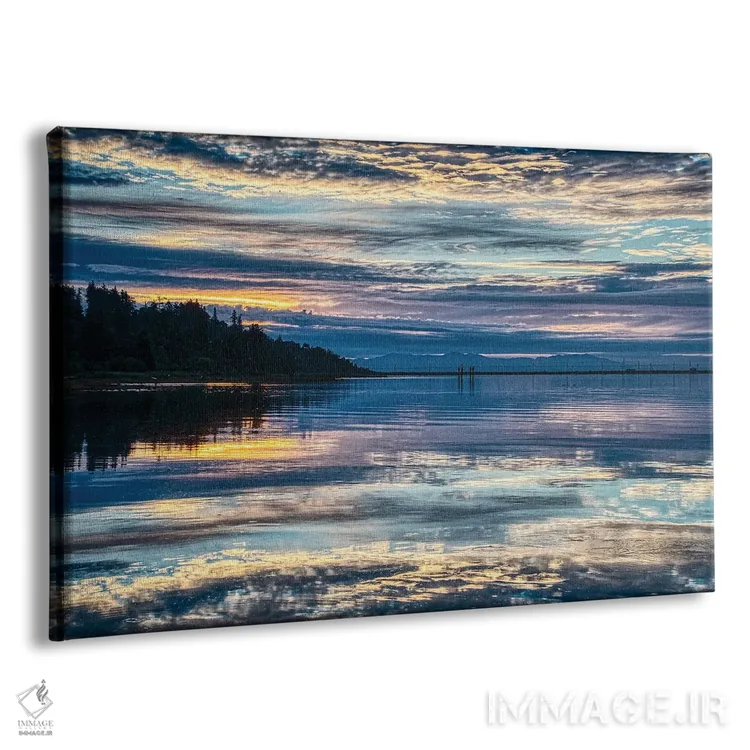 تابلو صبح بنفش اثر چاک بردیک - نمای پرسپکتیو محصول