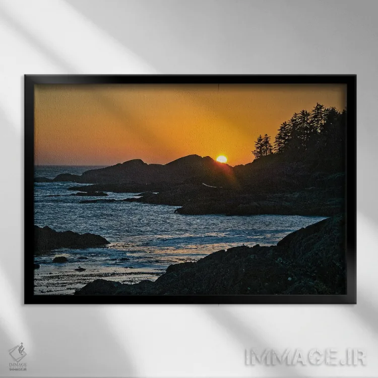 تابلو آخرین نگاه اثر چاک بردیک - نمای قابدار مشکی