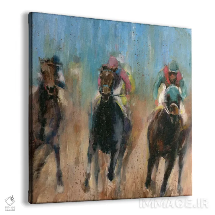 تابلو دویدن اثر والچو تونوف - نمای پرسپکتیو محصول